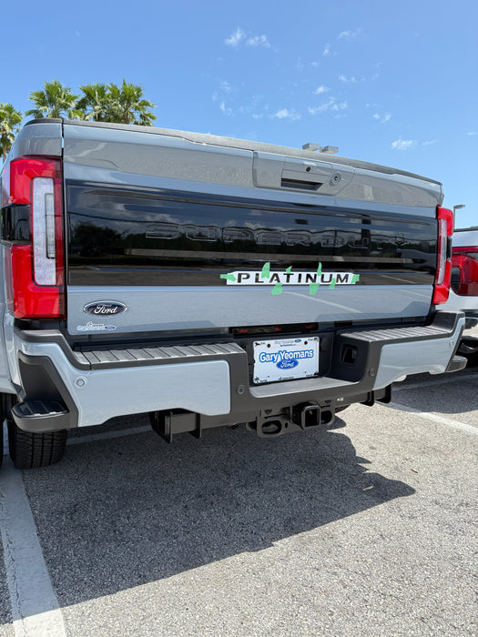 Platinum Tailgate Lettering Kit Fits 2025-2026 Ford Super Duty Platinum