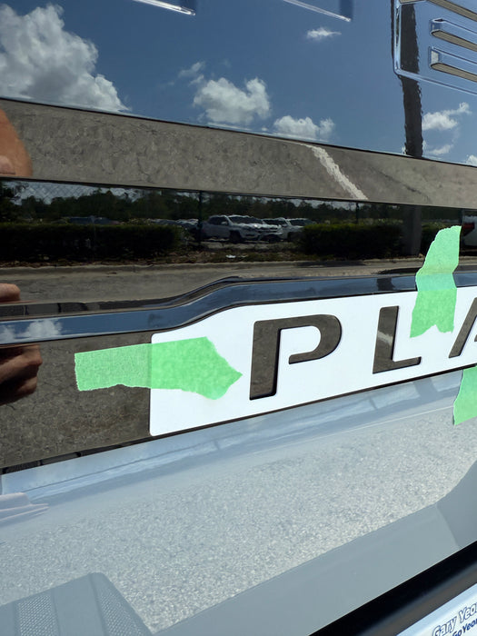 Platinum Tailgate Lettering Kit Fits 2025-2026 Ford Super Duty Platinum