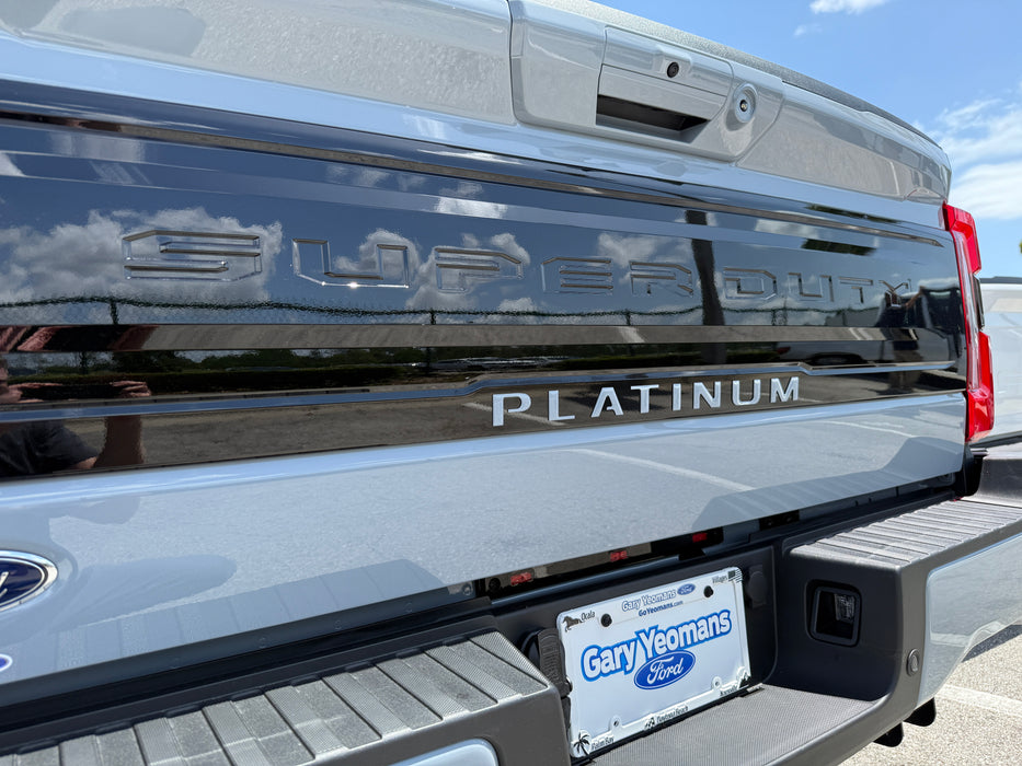 Platinum Tailgate Lettering Kit Fits 2025-2026 Ford Super Duty Platinum