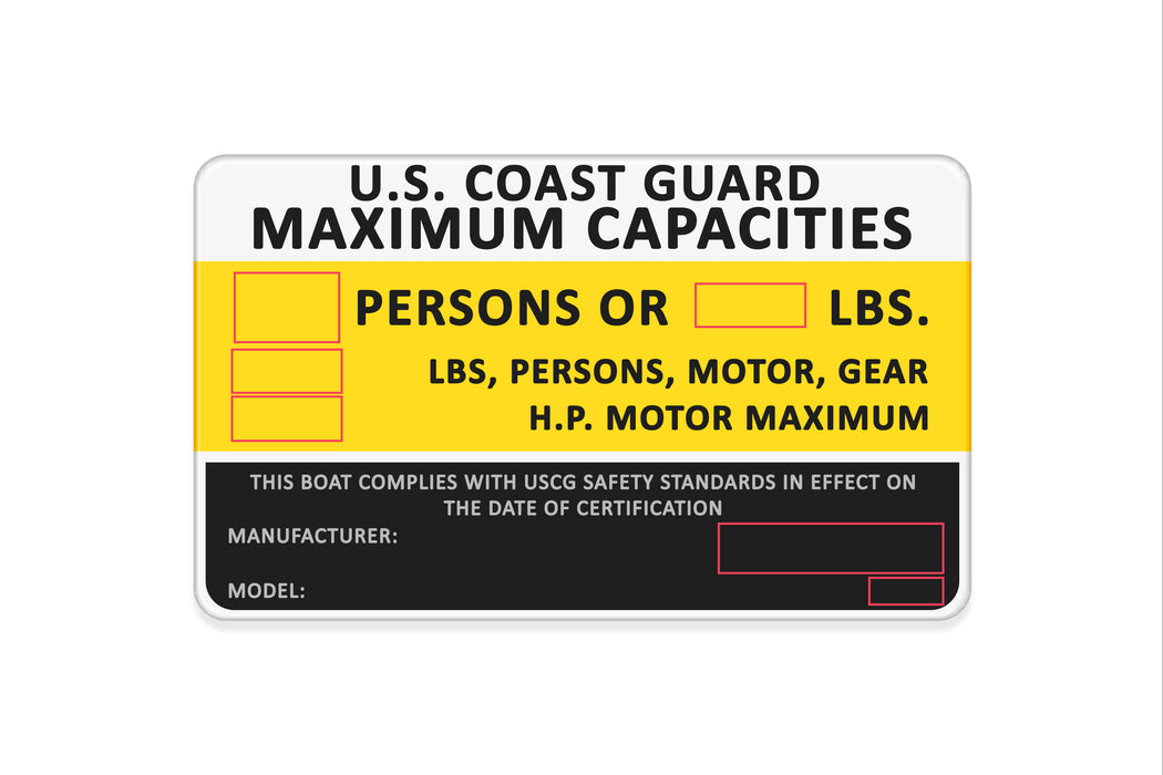 Custom Boat Capacity Badge (3