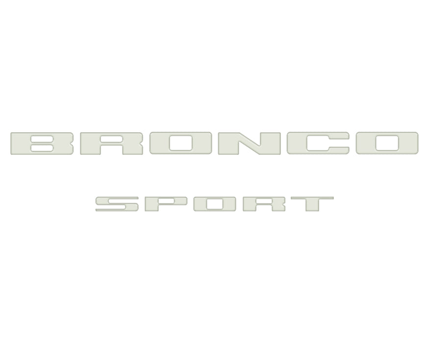 Rear Liftgate Letter Overlays Fits 2021-2026 Ford Bronco Sport