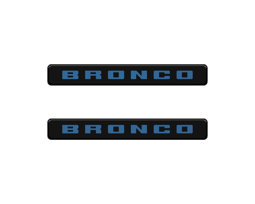 Bronco Logoed Door Sill Overlay Fits 2021-2026 Ford Bronco Sport