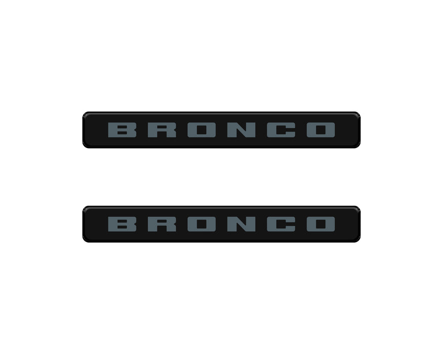 Bronco Logoed Door Sill Overlay Fits 2021-2026 Ford Bronco Sport
