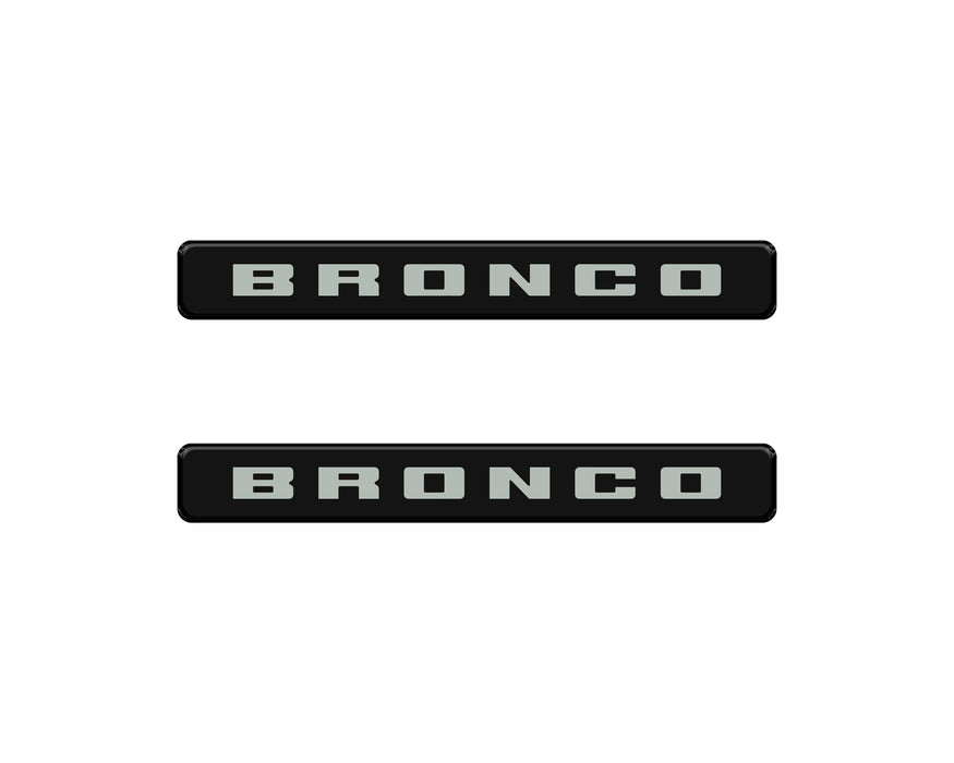 Bronco Logoed Door Sill Overlay Fits 2021-2026 Ford Bronco Sport
