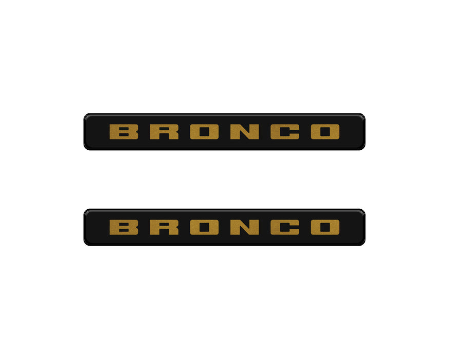 Bronco Logoed Door Sill Overlay Fits 2021-2026 Ford Bronco Sport