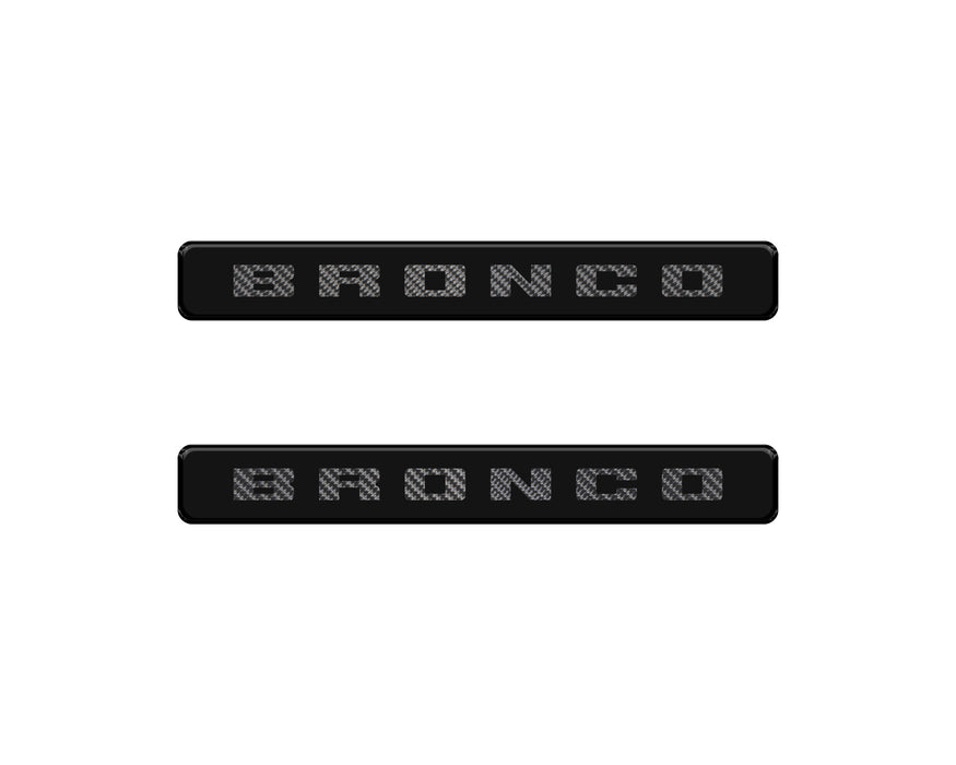Bronco Logoed Door Sill Overlay Fits 2021-2026 Ford Bronco Sport