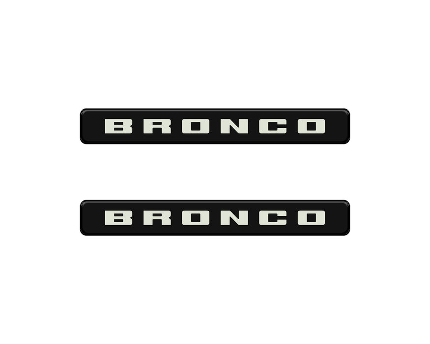 Bronco Logoed Door Sill Overlay Fits 2021-2026 Ford Bronco Sport