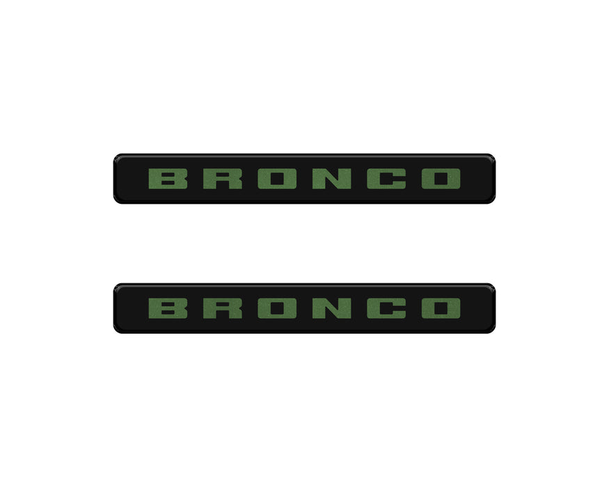 Bronco Logoed Door Sill Overlay Fits 2021-2026 Ford Bronco Sport