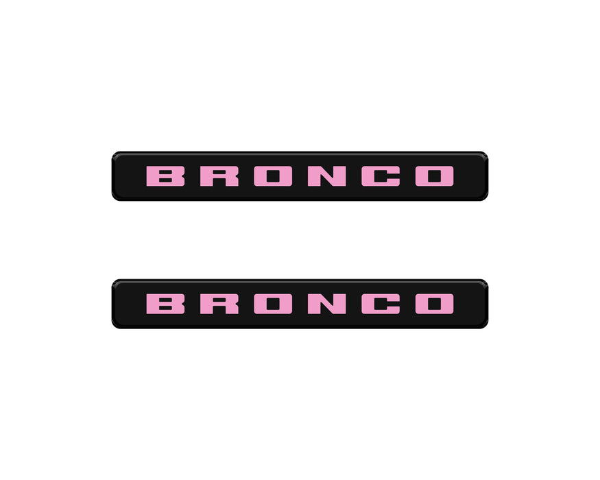 Bronco Logoed Door Sill Overlay Fits 2021-2026 Ford Bronco Sport