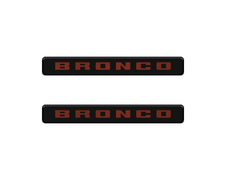 Bronco Logoed Door Sill Overlay Fits 2021-2026 Ford Bronco Sport