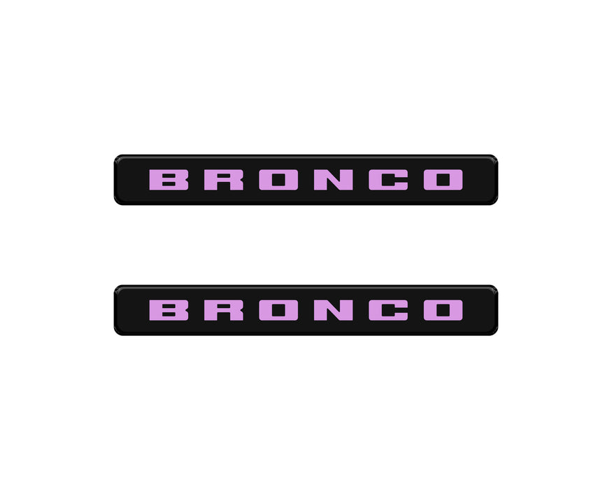 Bronco Logoed Door Sill Overlay Fits 2021-2026 Ford Bronco Sport