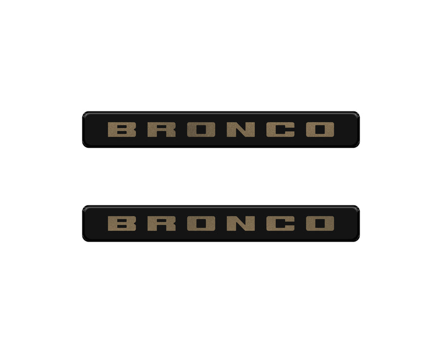 Bronco Logoed Door Sill Overlay Fits 2021-2026 Ford Bronco Sport