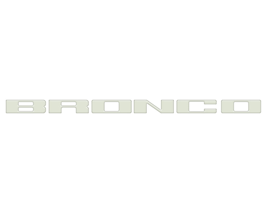 Front Grille Letter Overlays Fits 2021-2026 Ford Bronco