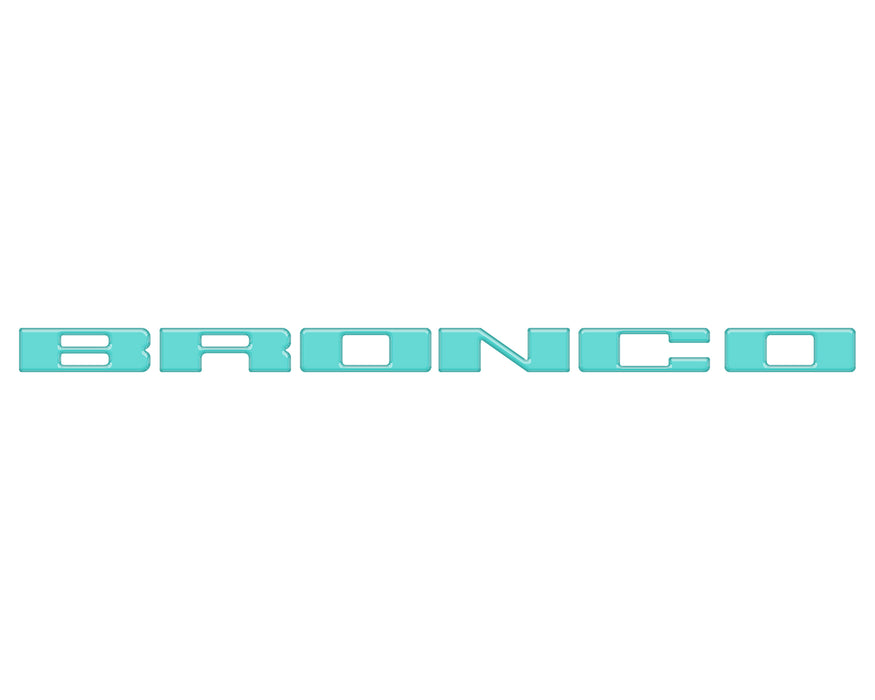 Front Grille Letter Overlays Fits 2021-2026 Ford Bronco