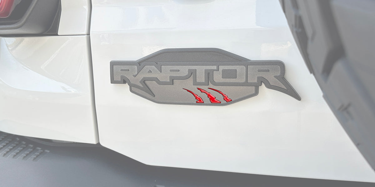 Raptor Emblem Claw Mark Inserts Fits 2023-2024 Ford Bronco Raptor