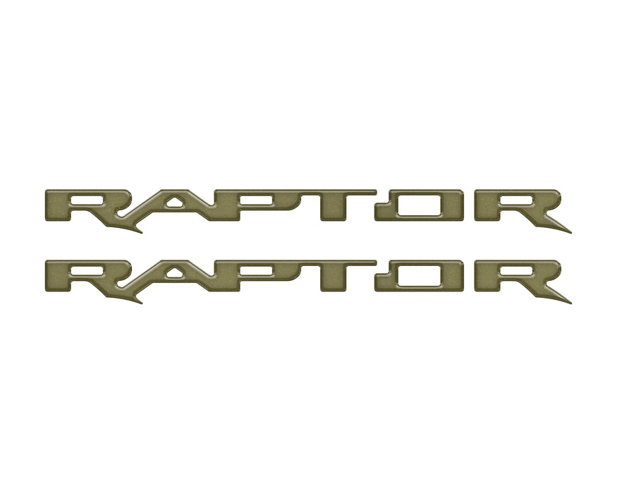 Raptor Running Board Letter Overlays Fits 2022-2025 Ford Bronco Raptor