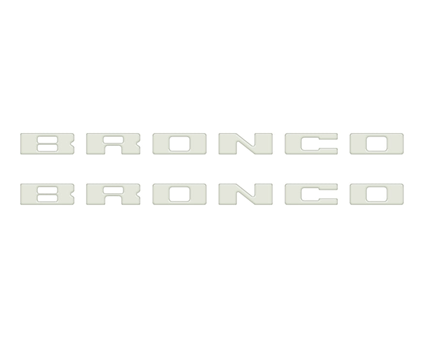 Bronco Running Board Letter Inserts/Overlays Fits 2021-2026 Ford Bronco