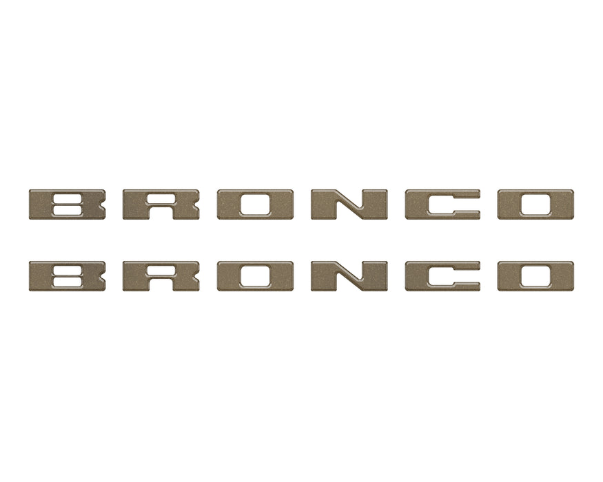 Bronco Running Board Letter Inserts/Overlays Fits 2021-2026 Ford Bronco