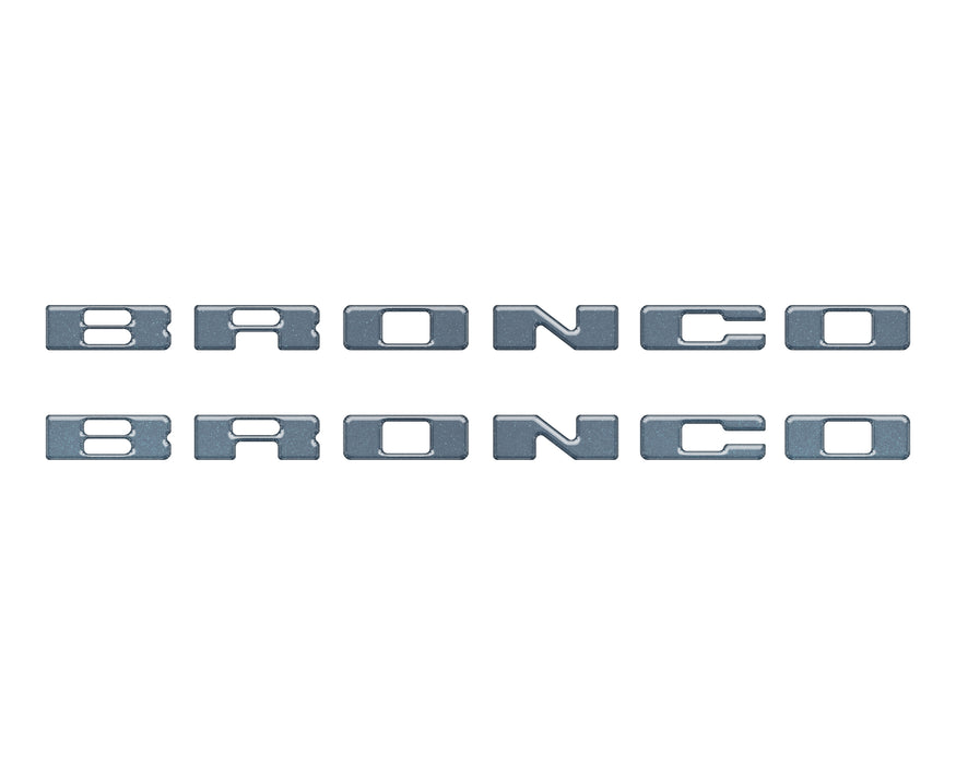 Rear Mudflap Letter Inserts Fits 2021-2026 Ford Bronco Sport