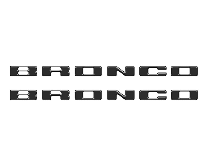 Rear Mudflap Letter Inserts Fits 2021-2026 Ford Bronco Sport