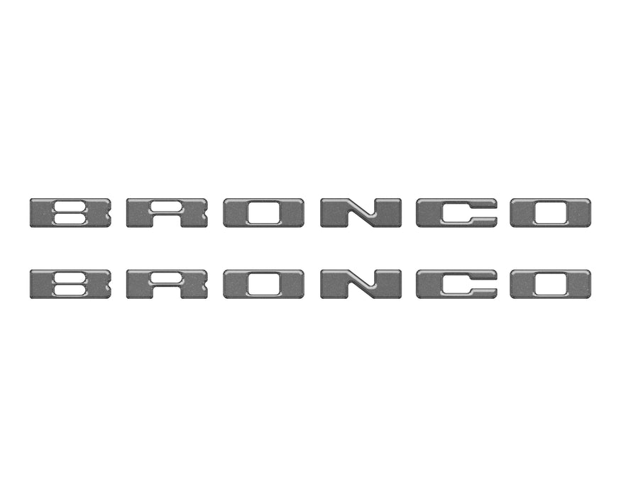 Rear Mudflap Letter Inserts Fits 2021-2026 Ford Bronco Sport