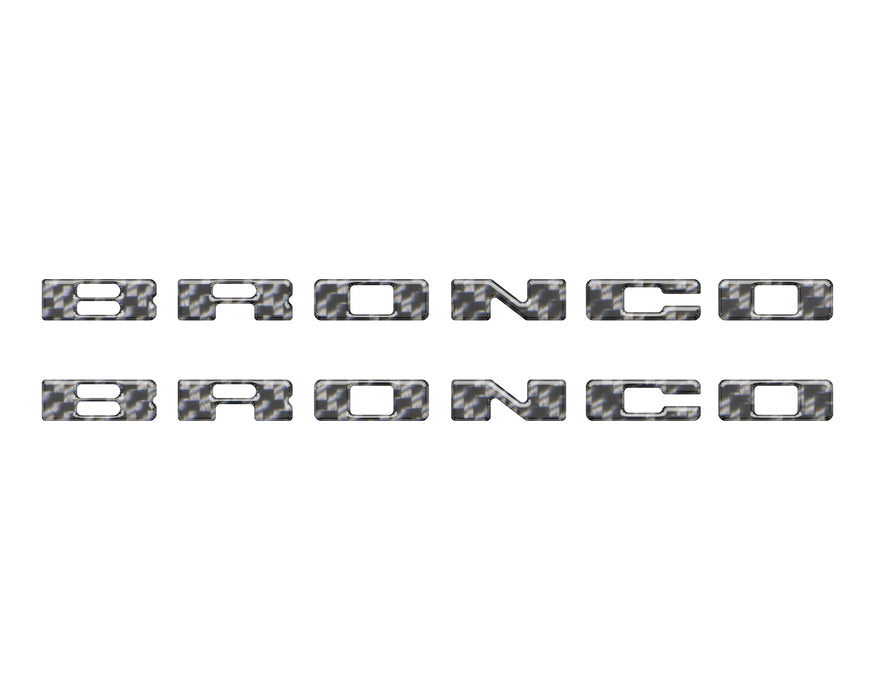 Rear Mudflap Letter Inserts Fits 2021-2026 Ford Bronco Sport