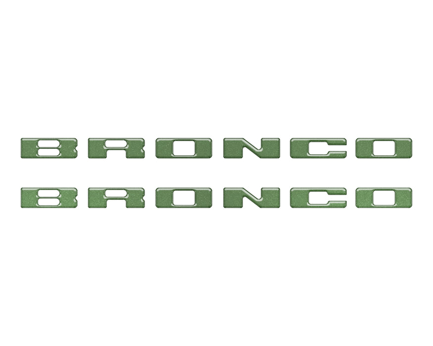 Rear Mudflap Letter Inserts Fits 2021-2026 Ford Bronco Sport