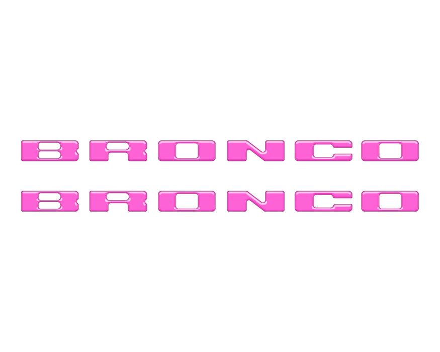 Rear Mudflap Letter Inserts Fits 2021-2026 Ford Bronco Sport