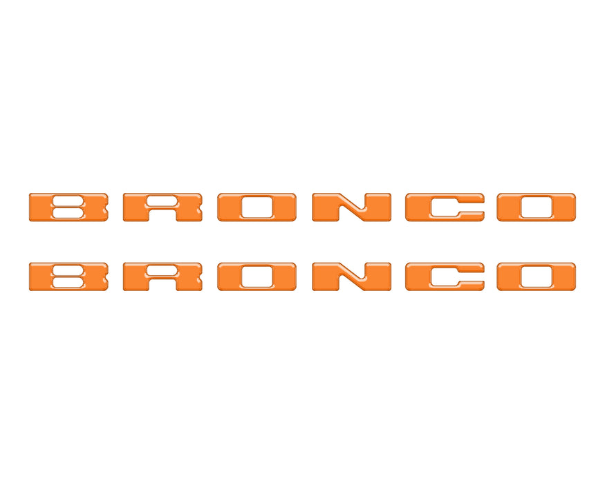 Rear Mudflap Letter Inserts Fits 2021-2026 Ford Bronco Sport