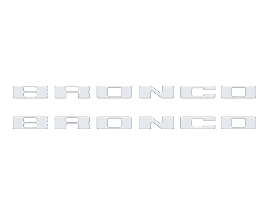 Rear Mudflap Letter Inserts Fits 2021-2026 Ford Bronco Sport