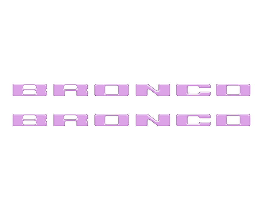 Rear Mudflap Letter Inserts Fits 2021-2026 Ford Bronco Sport