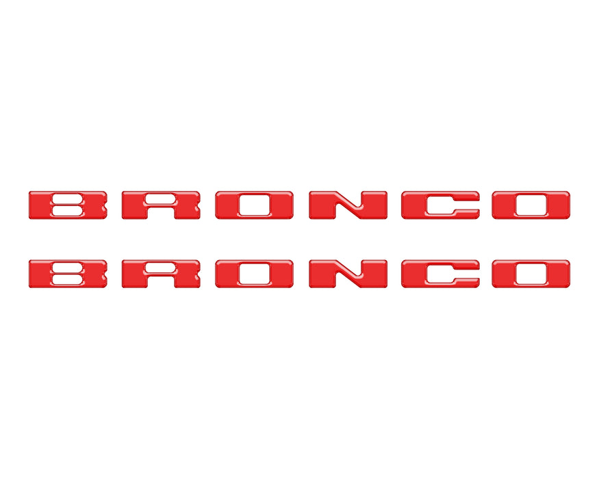 Rear Mudflap Letter Inserts Fits 2021-2026 Ford Bronco Sport