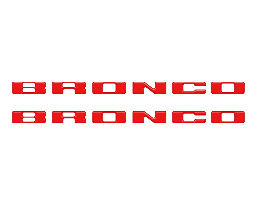 Rear Mudflap Letter Inserts Fits 2021-2026 Ford Bronco Sport