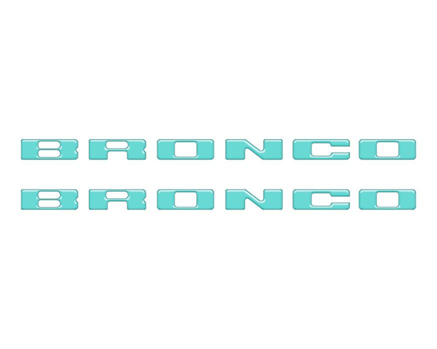 Rear Mudflap Letter Inserts Fits 2021-2026 Ford Bronco Sport