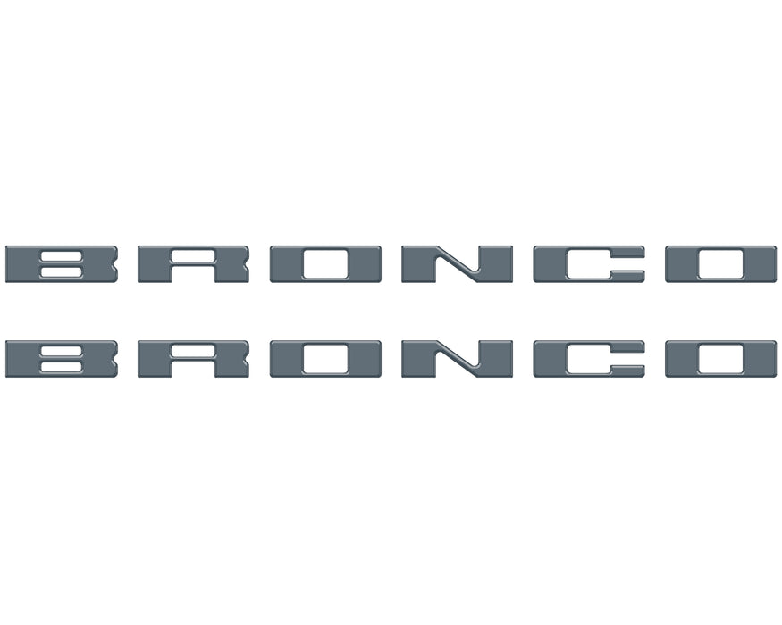 Bronco Running Board Letter Inserts/Overlays Fits 2021-2026 Ford Bronco