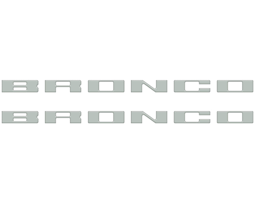 Bronco Running Board Letter Inserts/Overlays Fits 2021-2026 Ford Bronco