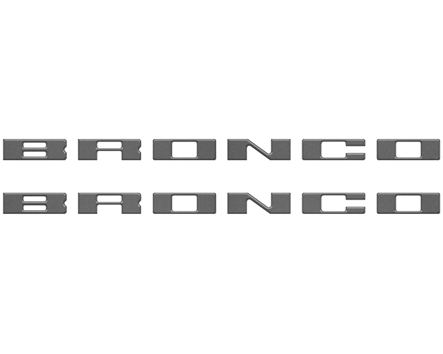 Bronco Running Board Letter Inserts/Overlays Fits 2021-2026 Ford Bronco
