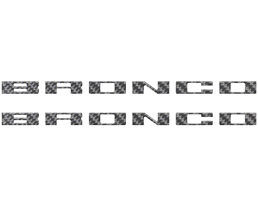 Bronco Running Board Letter Inserts/Overlays Fits 2021-2026 Ford Bronco