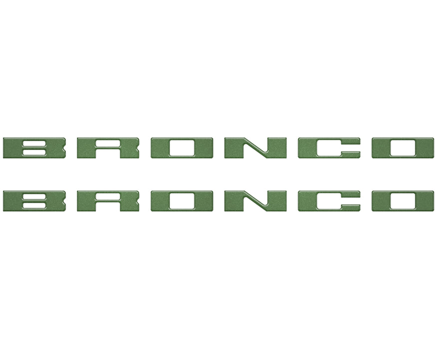Bronco Running Board Letter Inserts/Overlays Fits 2021-2026 Ford Bronco
