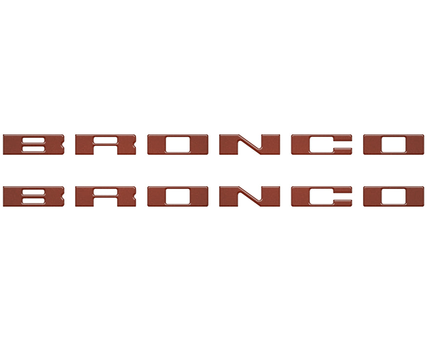 Bronco Running Board Letter Inserts/Overlays Fits 2021-2026 Ford Bronco