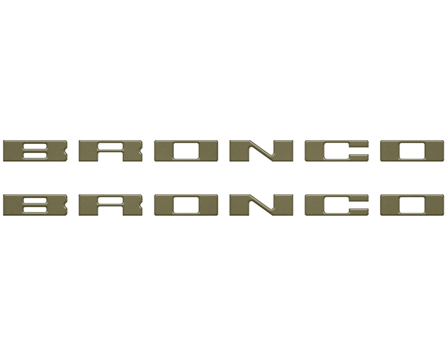 Bronco Running Board Letter Inserts/Overlays Fits 2021-2026 Ford Bronco