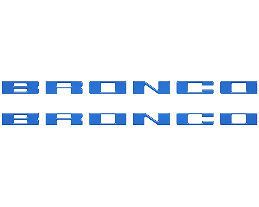 Bronco Running Board Letter Inserts/Overlays Fits 2021-2026 Ford Bronco