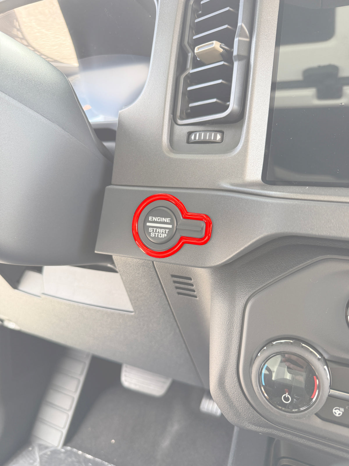 Start Button Accent Trim Fits 2021-2026 Ford Bronco — Tufskinz.com