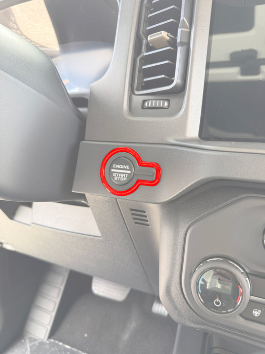 Start Button Accent Trim Fits 2021-2026 Ford Bronco