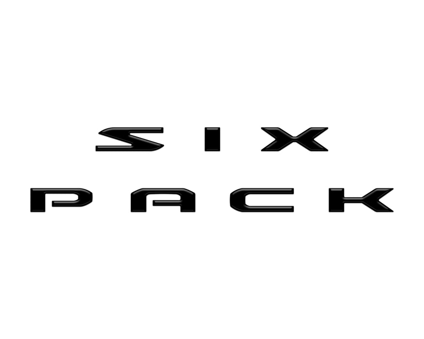 Six Pack Hood Letter Inserts Fits 2026-2027 Dodge Charger