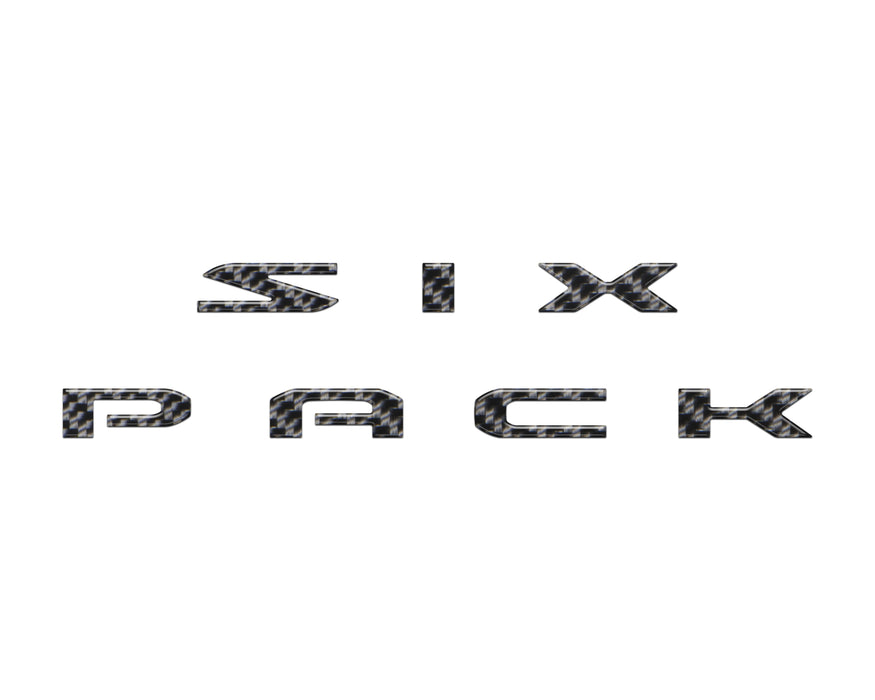 Six Pack Hood Letter Inserts Fits 2026-2027 Dodge Charger
