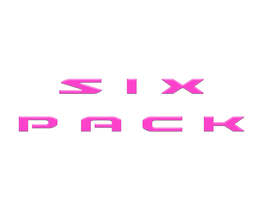 Six Pack Hood Letter Inserts Fits 2026-2027 Dodge Charger