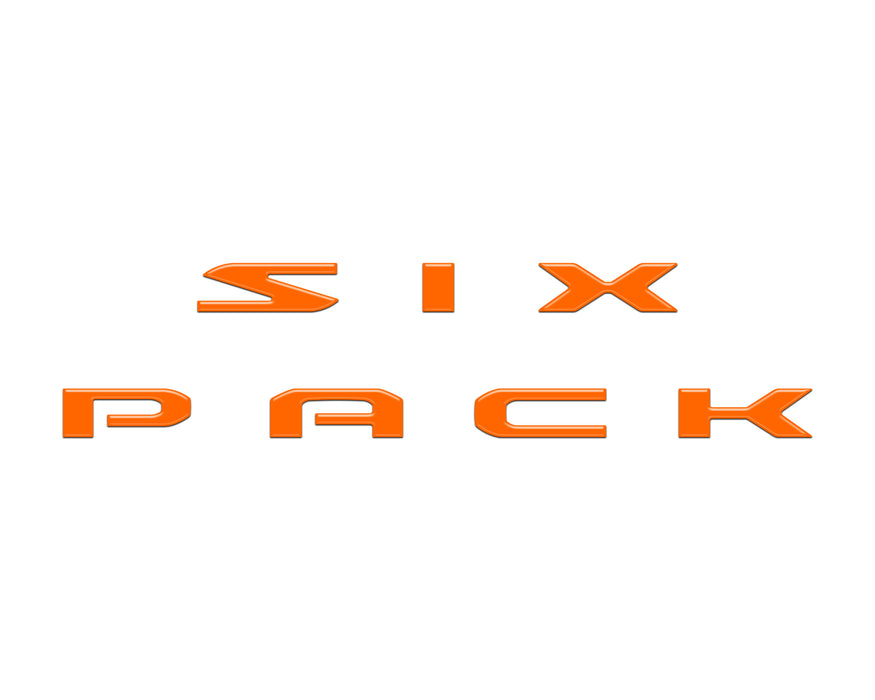Six Pack Hood Letter Inserts Fits 2026-2027 Dodge Charger