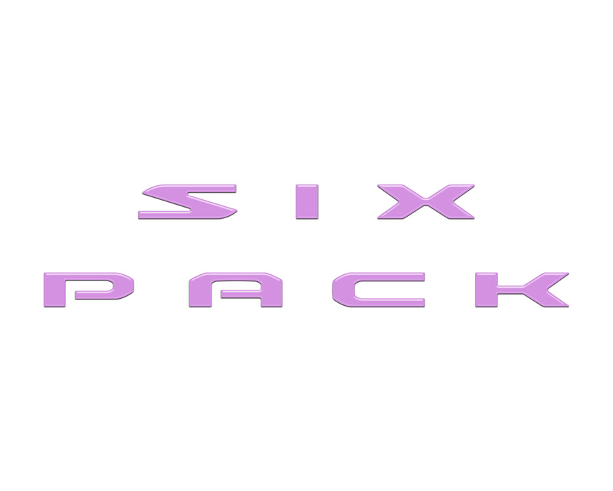 Six Pack Hood Letter Inserts Fits 2026-2027 Dodge Charger