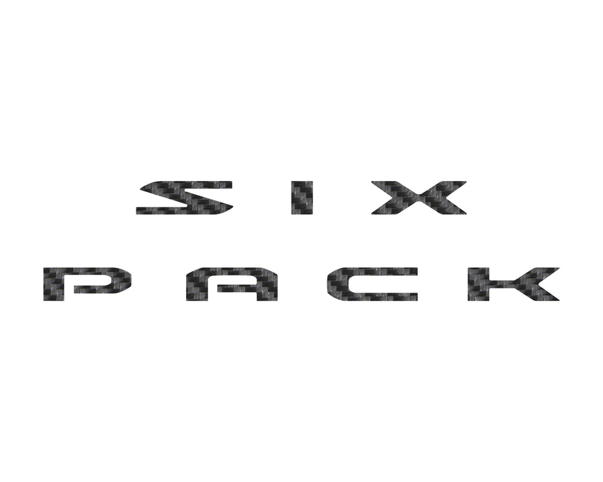 Six Pack Hood Letter Inserts Fits 2026-2027 Dodge Charger